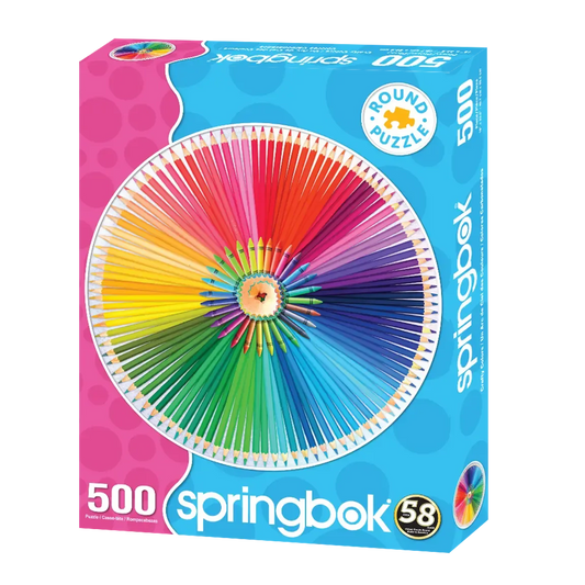 Crafty Colors 500 Piece Round Jigsaw Puzzle Springbok