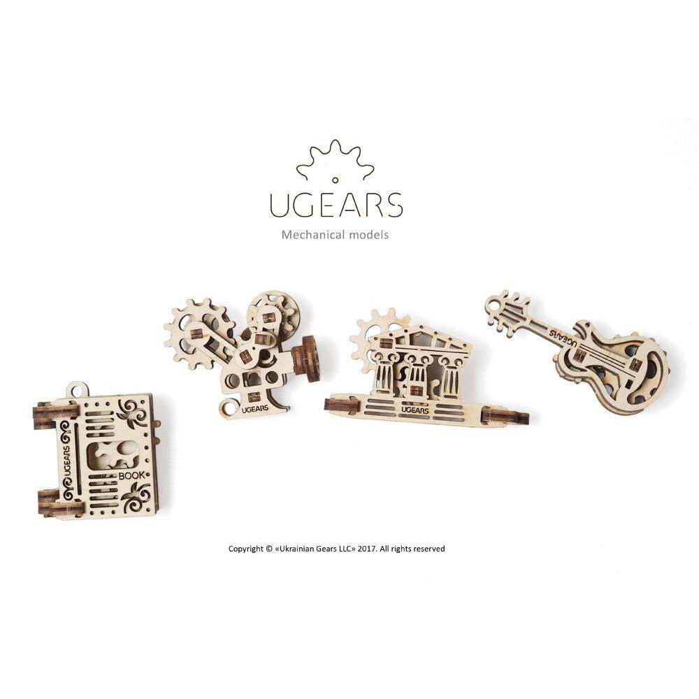 Creation Fidgets Set of 4 3D Wood Model Kit UGEARS