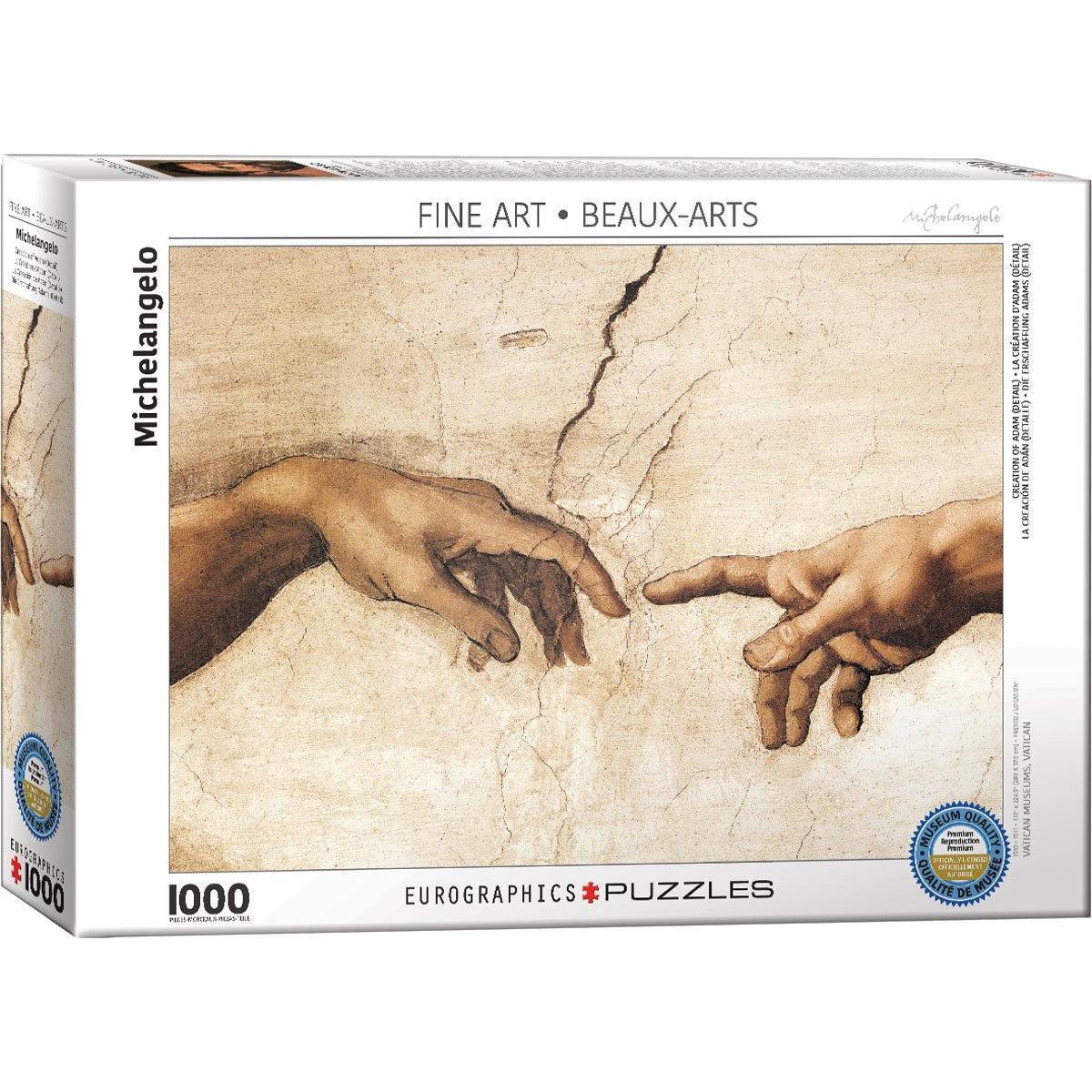 Creation of Adam (Detail) 1000 Piece Jigsaw Puzzle Eurographics