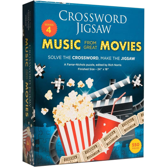 Crossword v4 Music from Movies 550 Piece Jigsaw Puzzle Babalu Puzzle Merchant