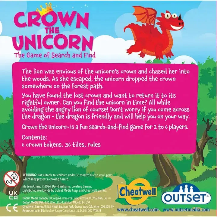 Crown the Unicorn - The Game of Search & Find - Outset