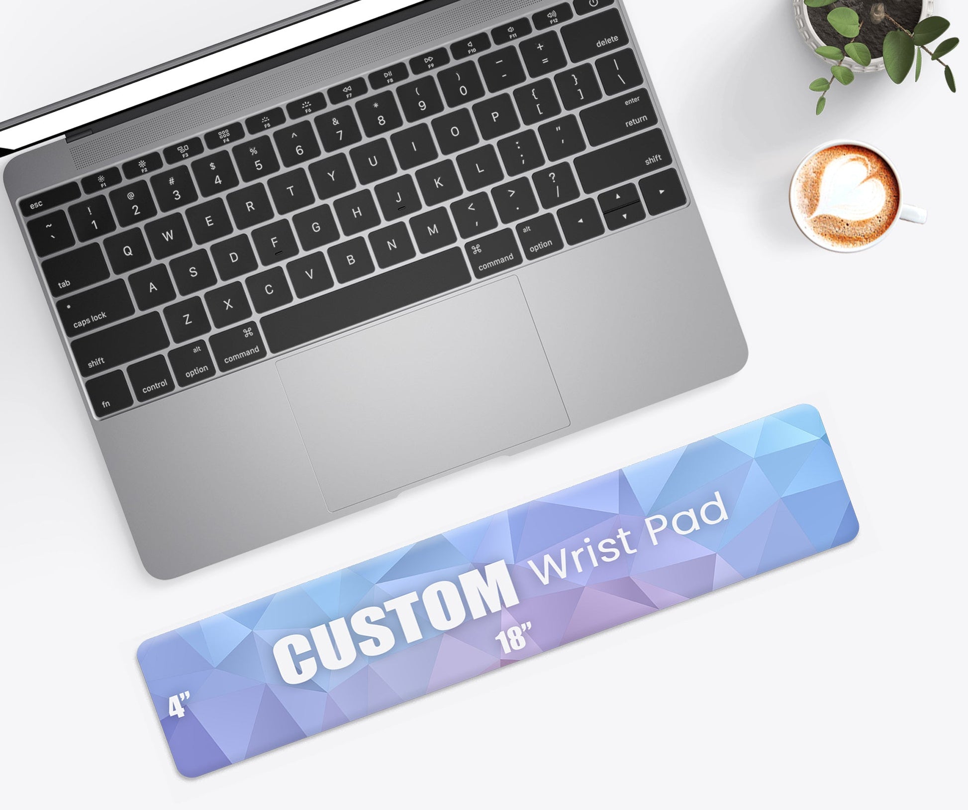 Custom Wrist Pad (18x4") Love Desk Mats