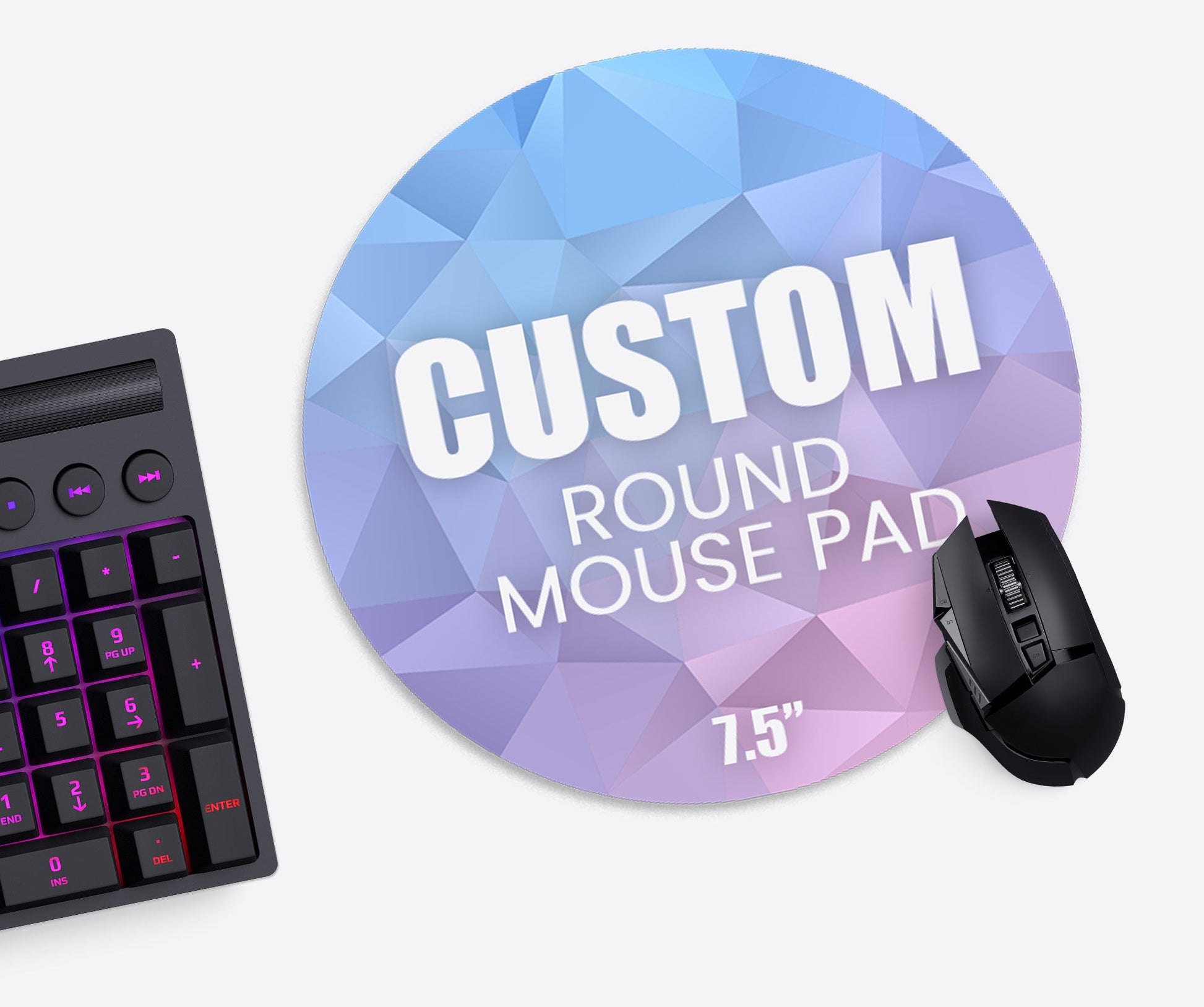 Custom Round Mousepad (7.5") Love Desk Mats