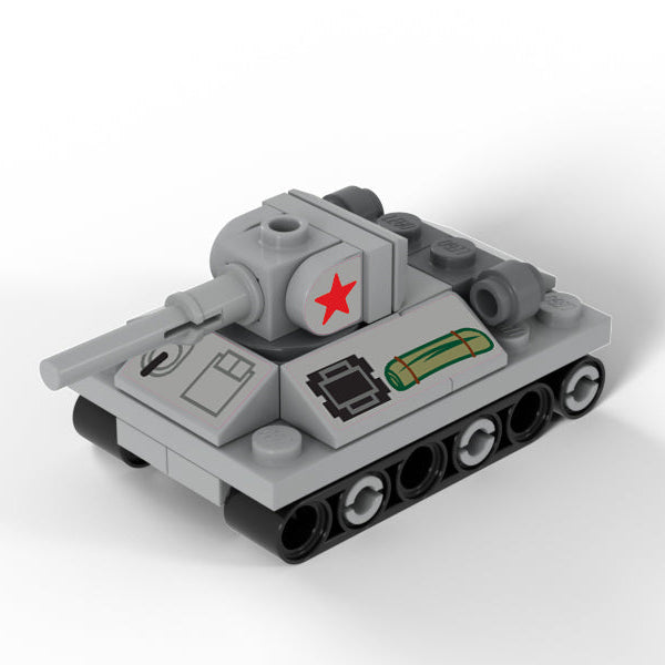 T-34 Nano Russian Tank made using LEGO parts B3 Customs
