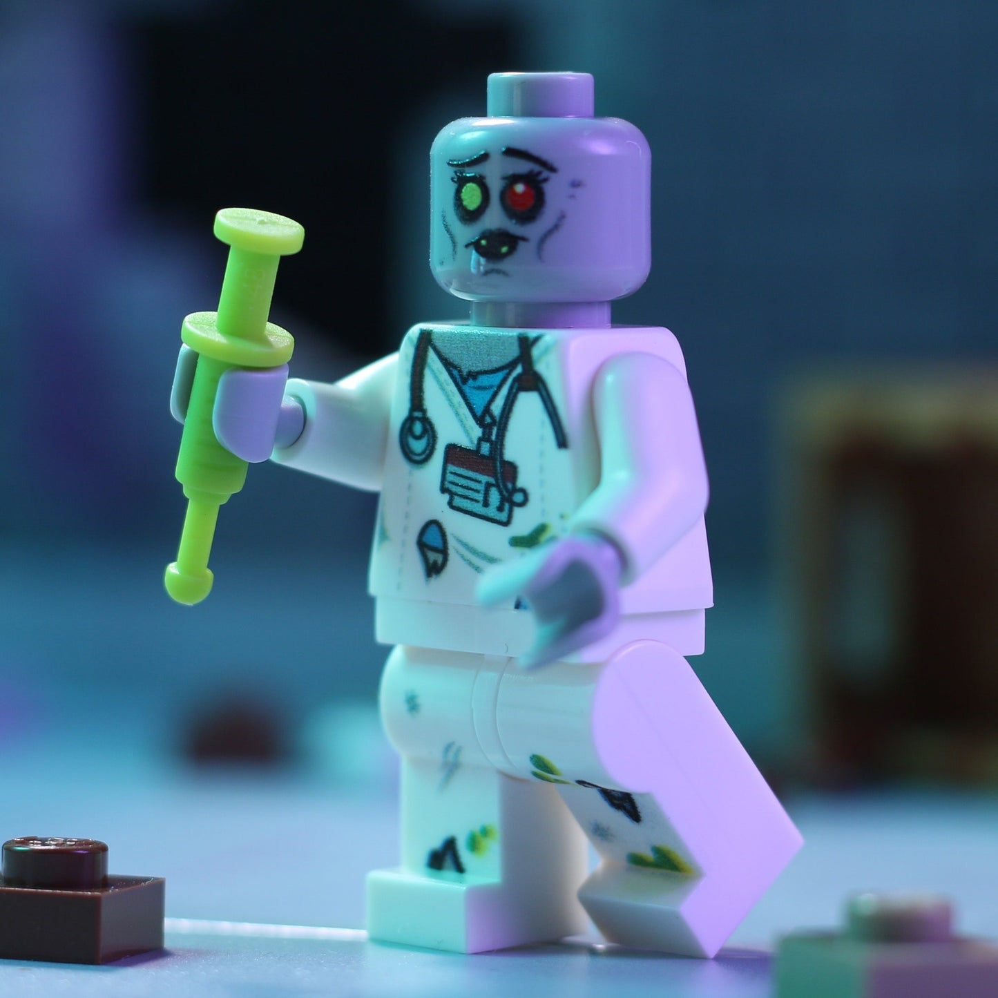 Zombie Nurse - Custom Minifig made using LEGO parts B3 Customs