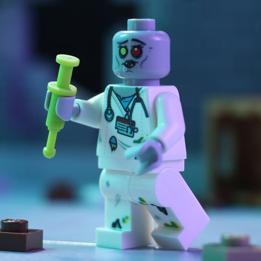 Zombie Nurse - Custom Minifig made using LEGO parts B3 Customs