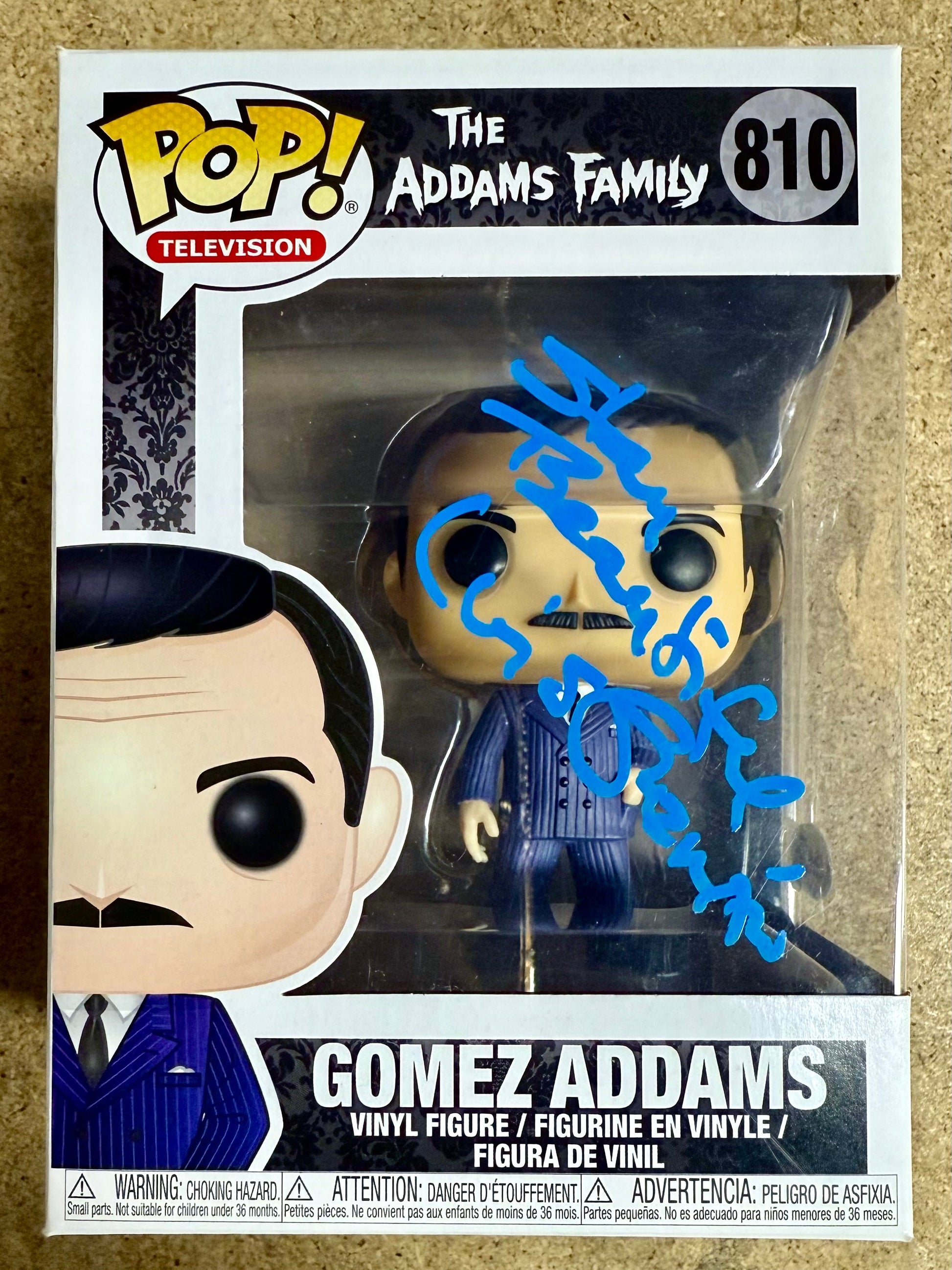 Luis Guzman Signed Gomez The Addams Family Wednesday Funko Pop! #810 With JSA COA Mustang Comics