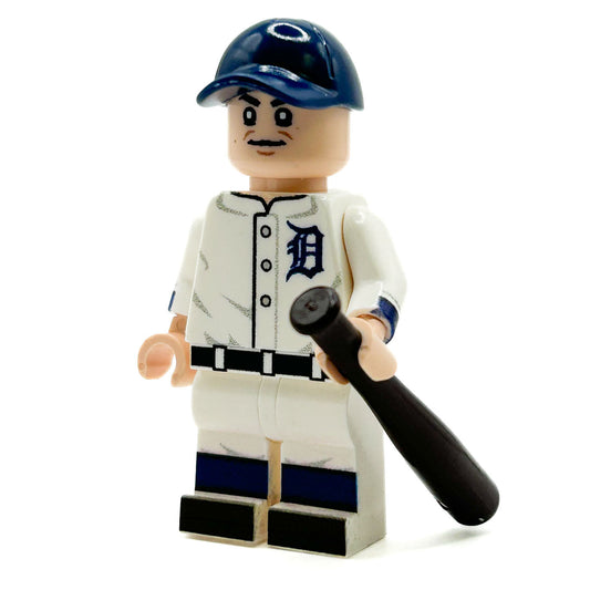 Ty Cobb Tigers Baseball Player Minifig made using LEGO parts - B3 Customs B3 Customs