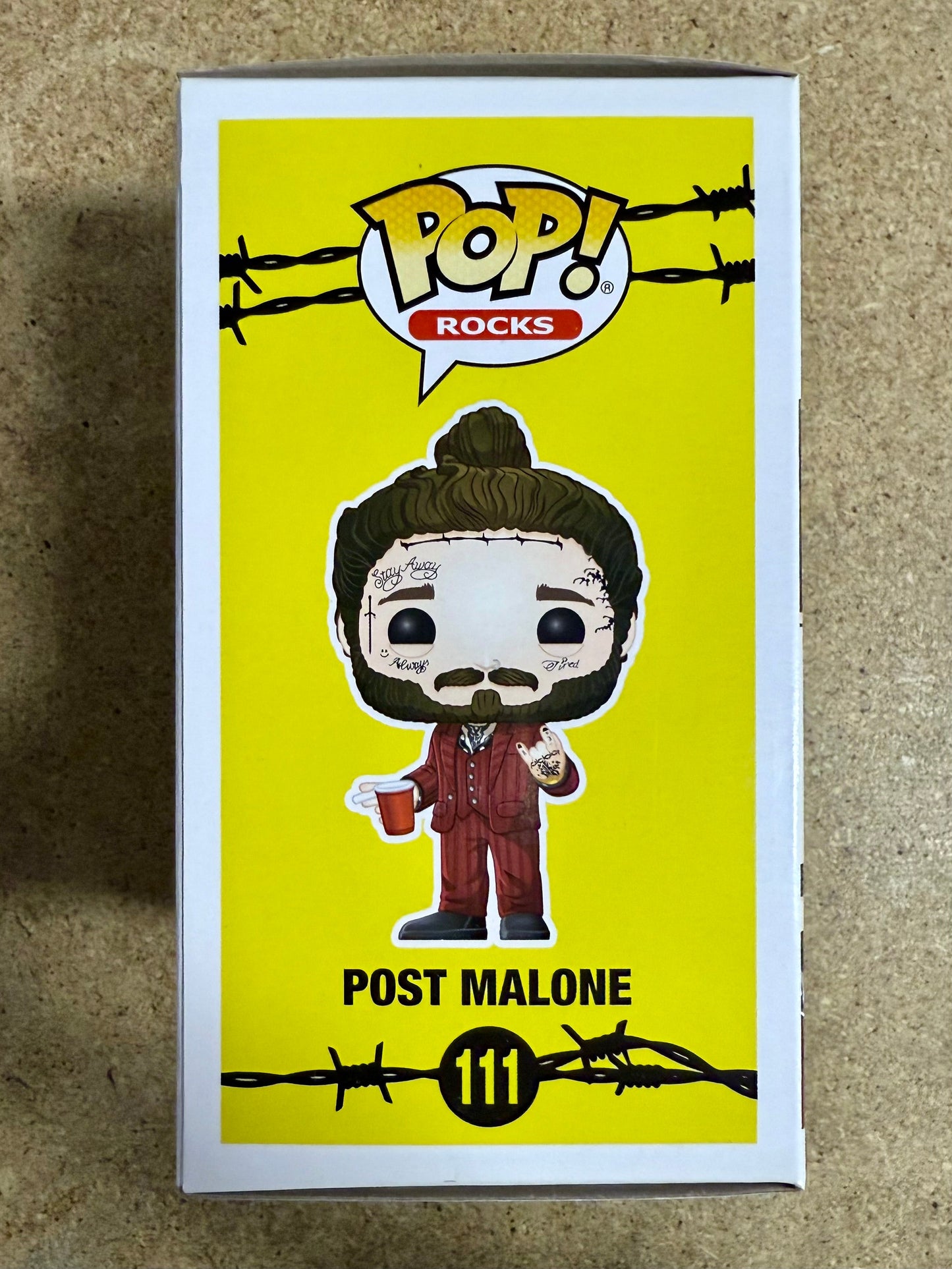 Post Malone Signed Vaulted Beerbongs And Bentleys Funko Pop! #111 With JSA COA Mustang Comics