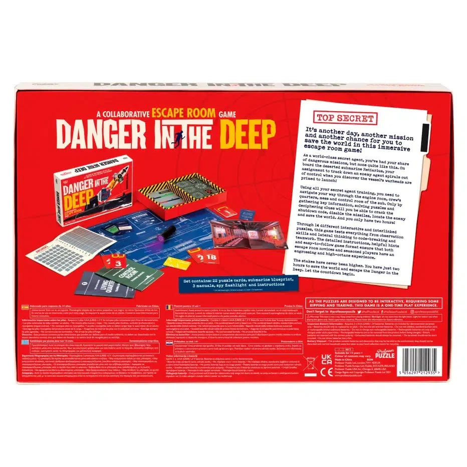 Danger in the Deep Escape Room Game Professor Puzzle