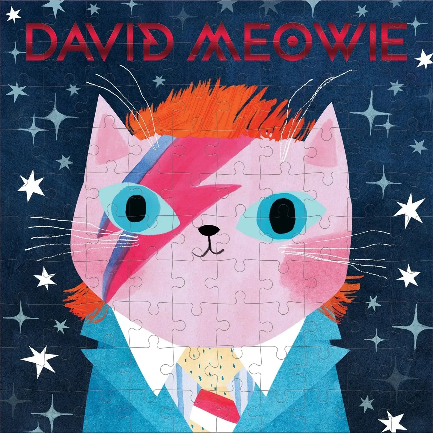 David Meowie Music Cats 100 Piece Jigsaw Puzzle Mudpuppy