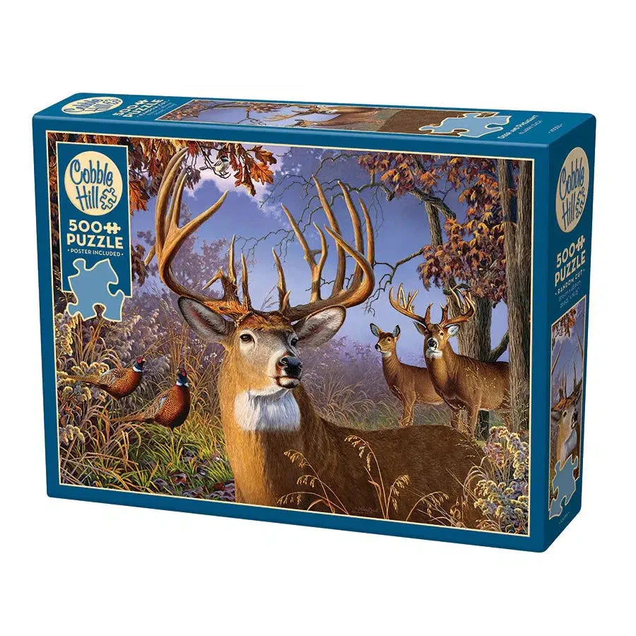 Deer & Pheasant 500 Piece Jigsaw Puzzle Cobble Hill Puzzle Merchant