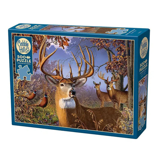 Deer & Pheasant 500 Piece Jigsaw Puzzle Cobble Hill Puzzle Merchant