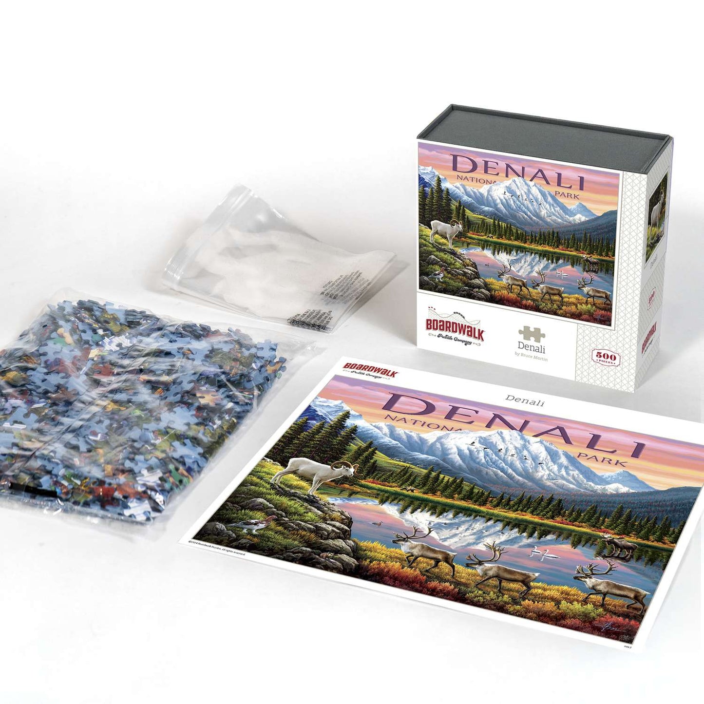 Denali National Park 500 Piece Jigsaw Puzzle Boardwalk