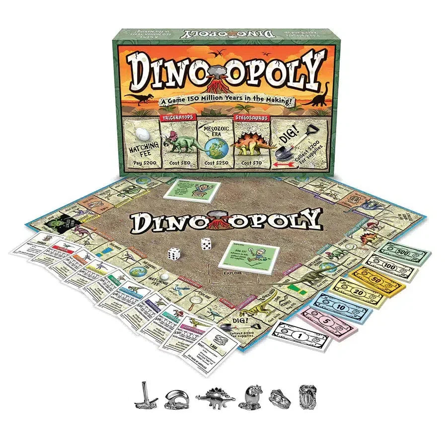 Dino-Opoly Board Game Outset