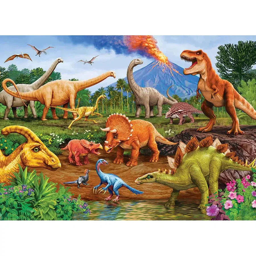 Dinos 350 Piece Family Jigsaw Puzzle Cobble Hill