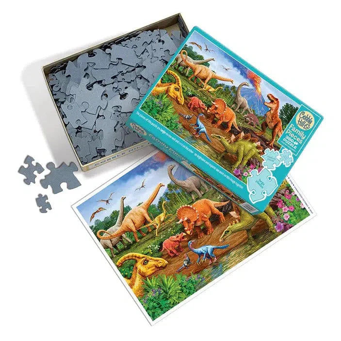 Dinos 350 Piece Family Jigsaw Puzzle Cobble Hill