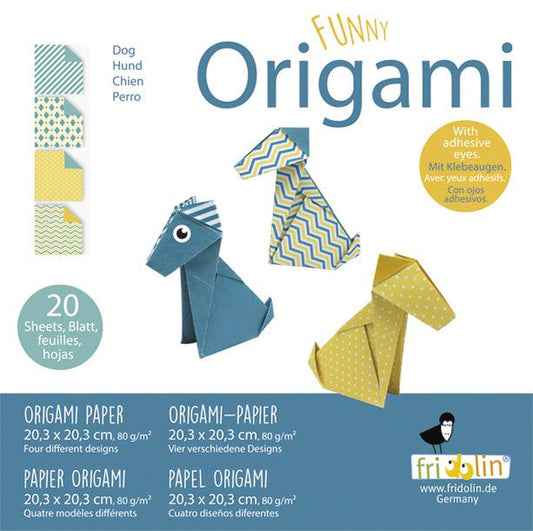 Dog Funny Origami Kit Fridolin Puzzle Merchant