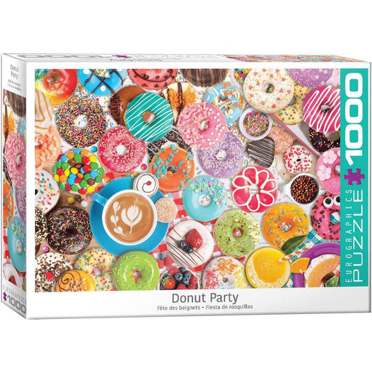 Donut Party 1000 Piece Jigsaw Puzzle Eurographics Puzzle Merchant