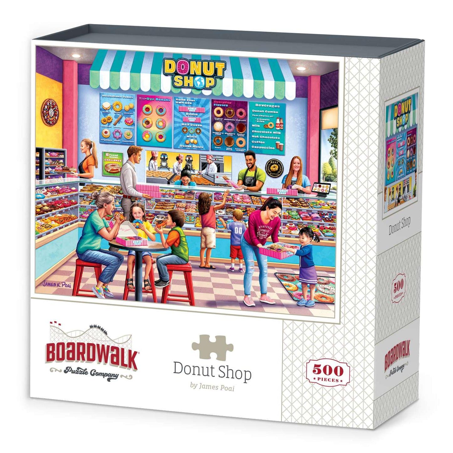 Donut Shop 500 Piece Jigsaw Puzzle Boardwalk