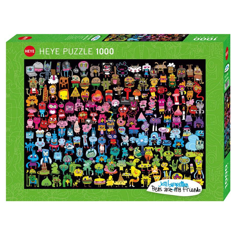 Doodle Rainbow Burgerman 1000 Piece Jigsaw Puzzle Heye Puzzle Merchant