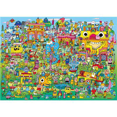 Doodle Village Burgerman 1000 Piece Jigsaw Puzzle Heye