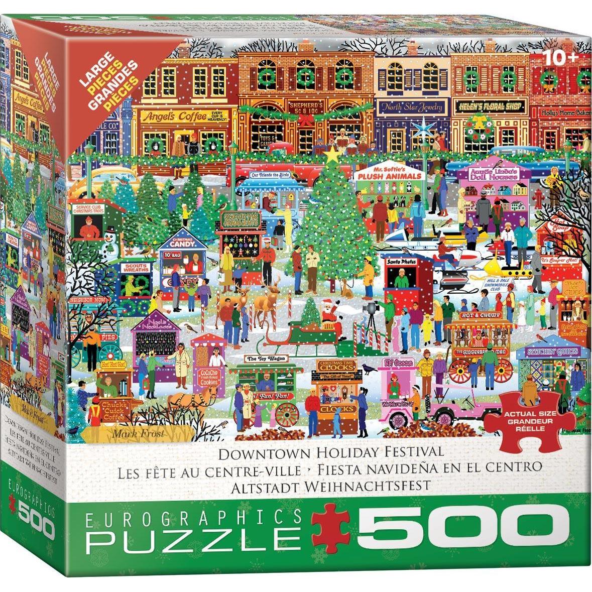 Downtown Holiday Festival 500 Piece Jigsaw Puzzle Eurographics Puzzle Merchant