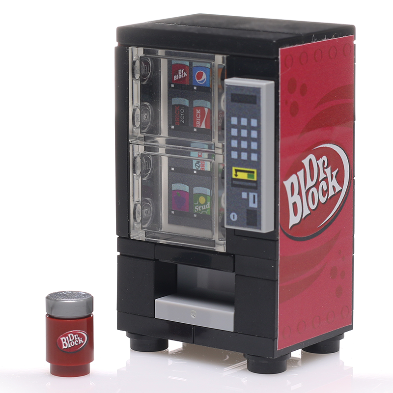 Dr. Block Soda Vending Machine made using LEGO parts B3 Customs