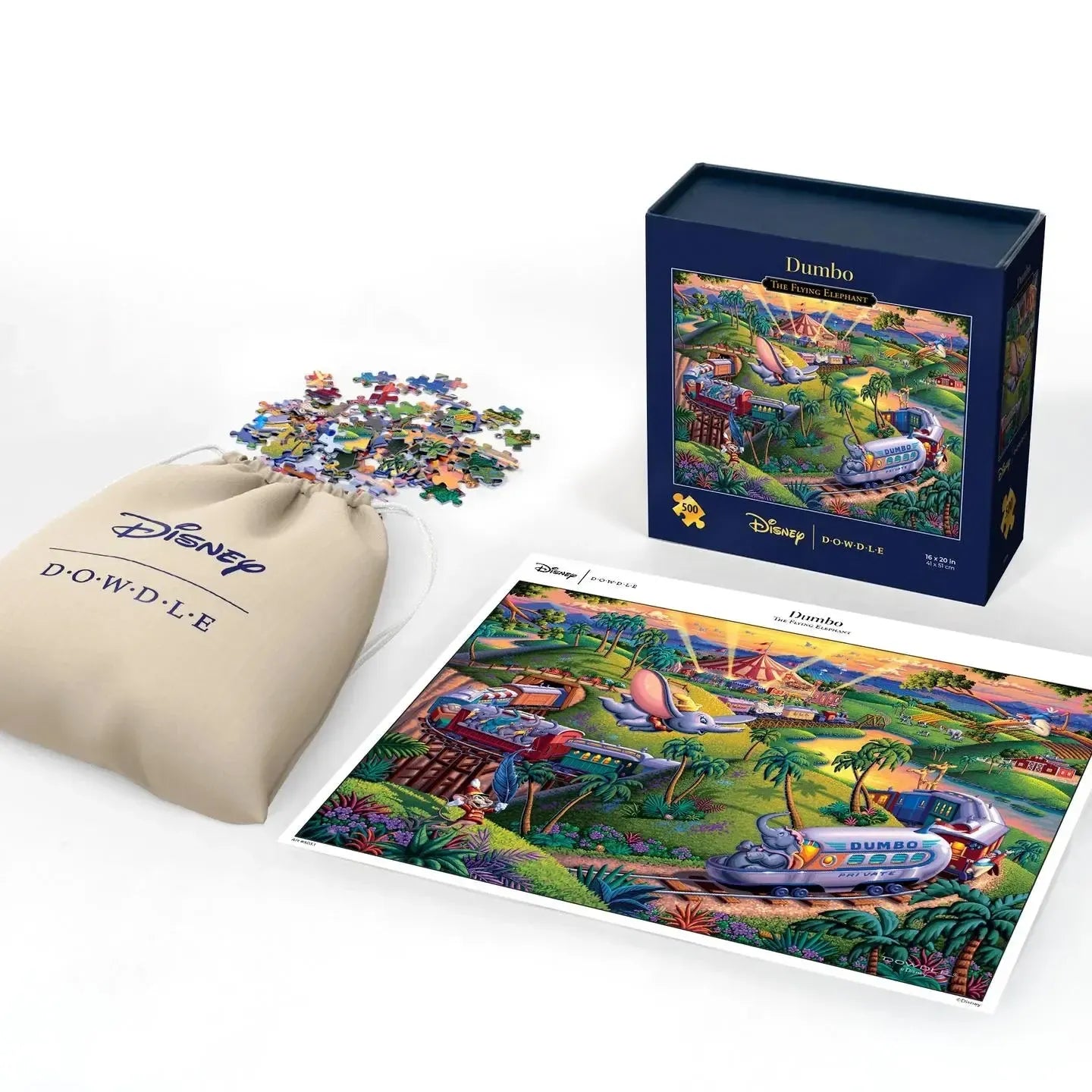 Dumbo The Flying Elephant 500 Piece Jigsaw Puzzle Disney x Dowdle