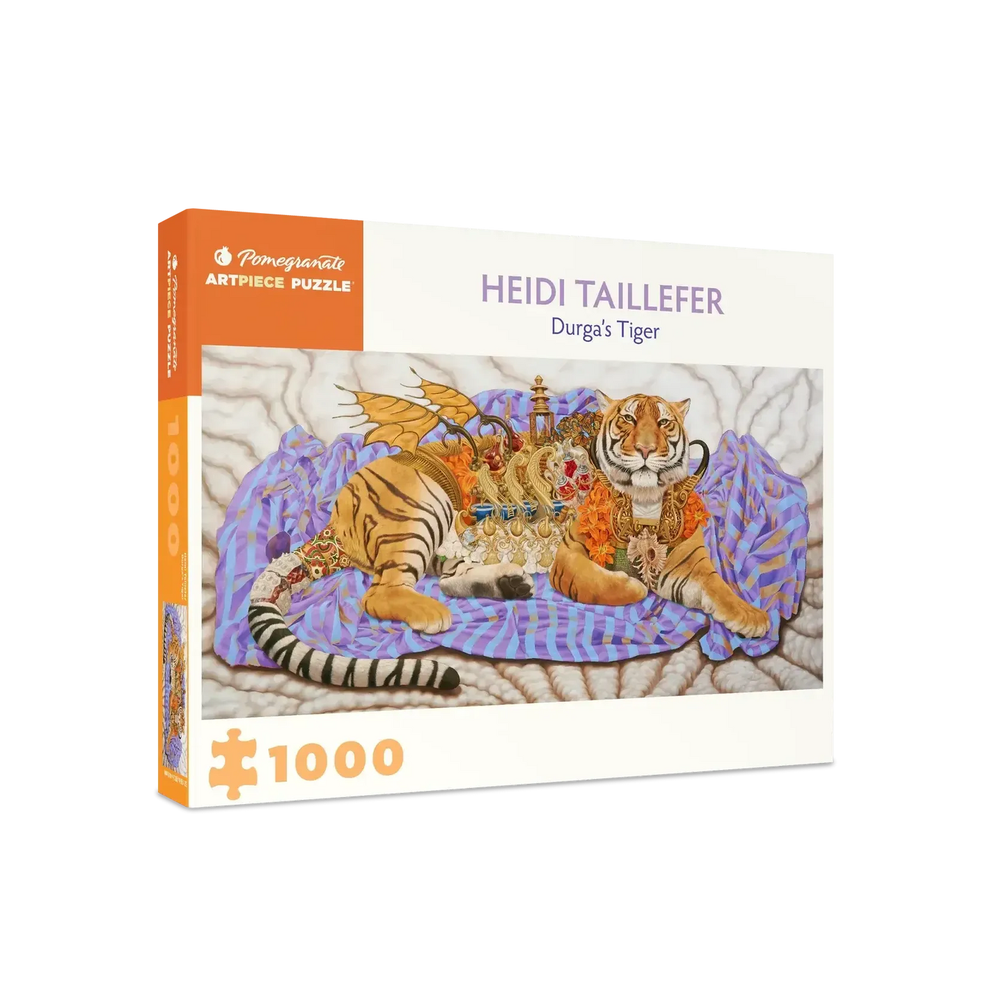 Durga's Tiger 1000 Piece Jigsaw Puzzle Pomegranate