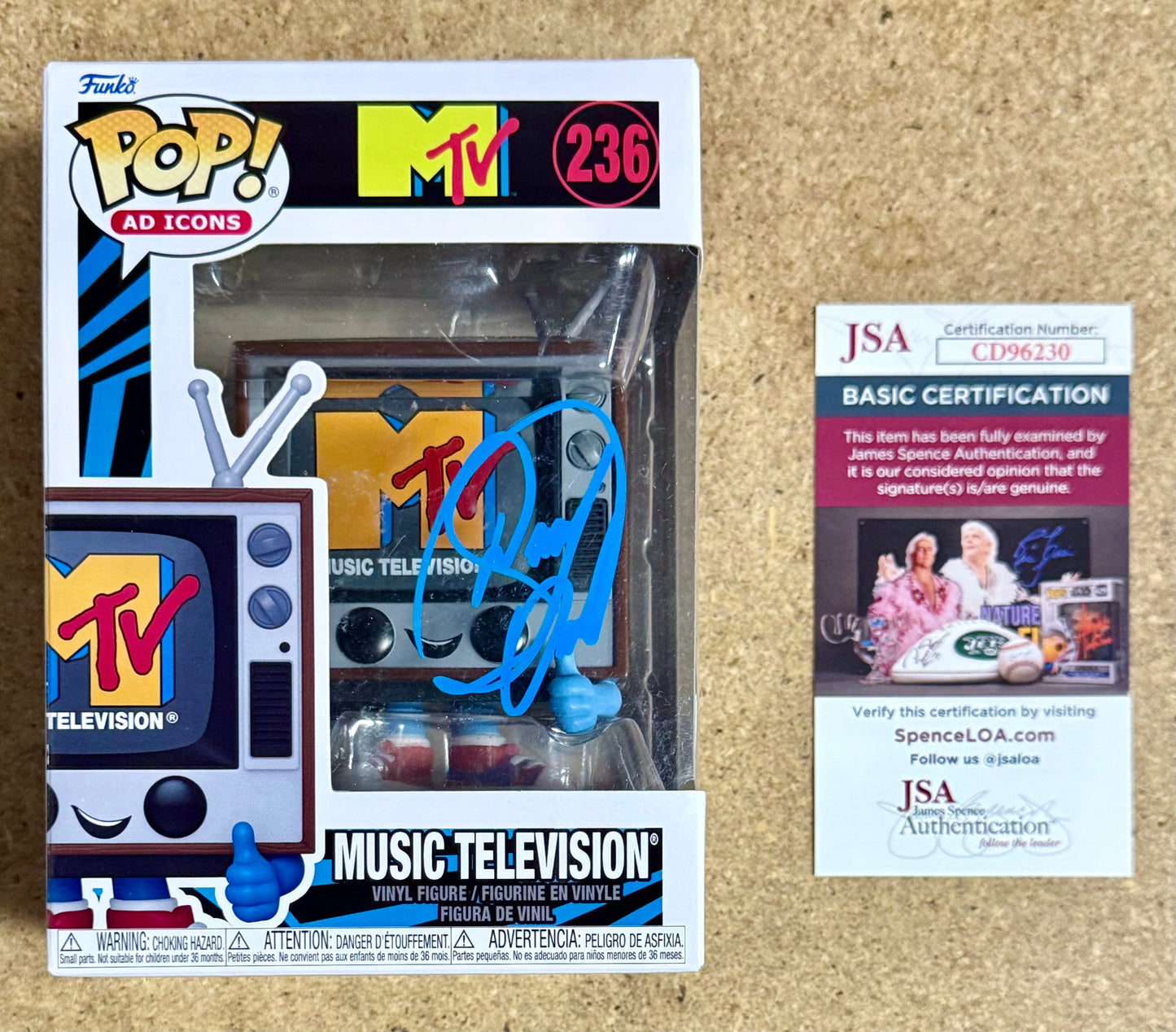 Musician Donny Osmond Signed 2024 MTV Funko Pop #236 With JSA COA Mustang Comics