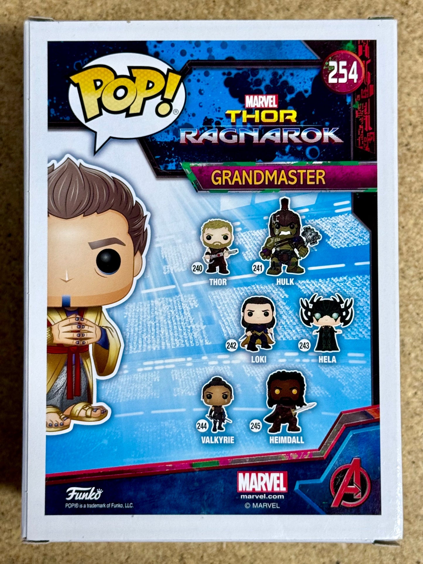 Jeff Goldblum Signed Thor Ragnorak Grandmaster NYCC Vaulted Exclusive Funko Pop! #254 With PSA COA Mustang Comics