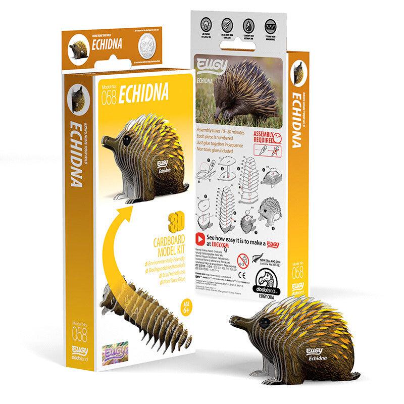 Echidna 3D Cardboard Model Kit Eugy Puzzle Merchant