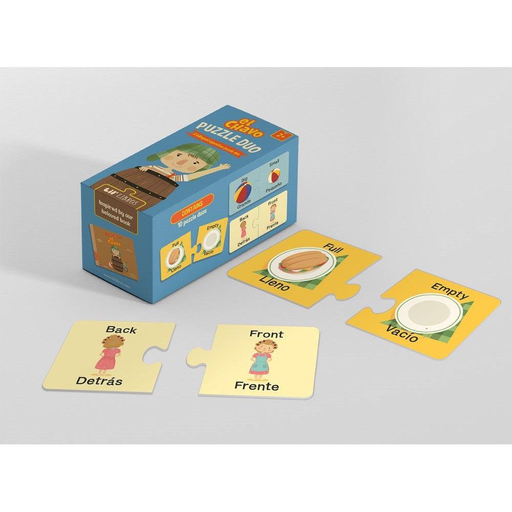 El Chavo Opposites Puzzle Duo 20 Piece Jigsaw Puzzle Gibbs Smith Puzzle Merchant