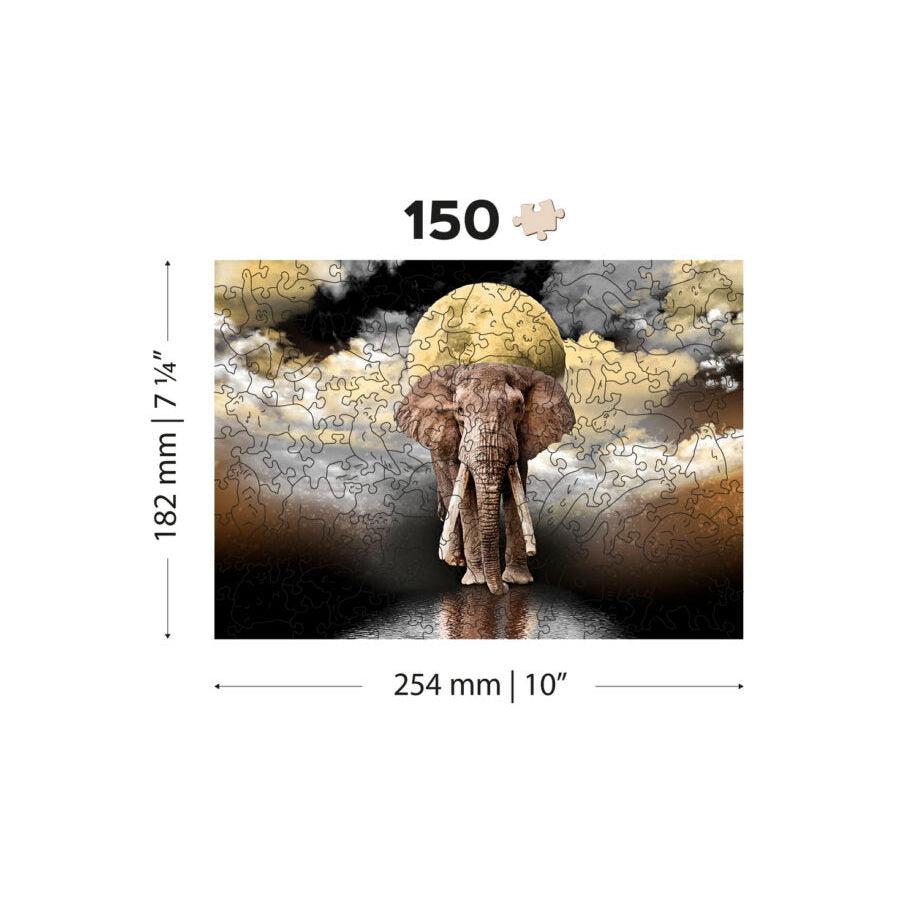 Elephant Dreams 150 Piece Wood Jigsaw Puzzle Wooden City