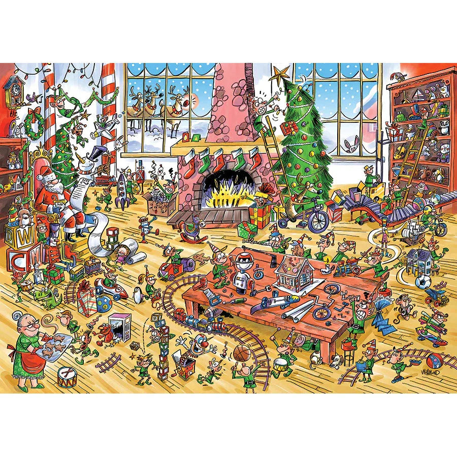 Elves at Work 350 Piece Family Jigsaw Puzzle Cobble Hill