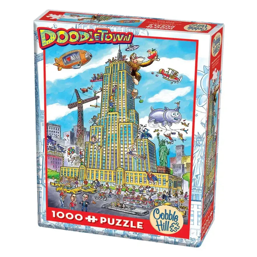 Empire State Doodle Town 1000 Piece Jigsaw Puzzle Cobble Hill