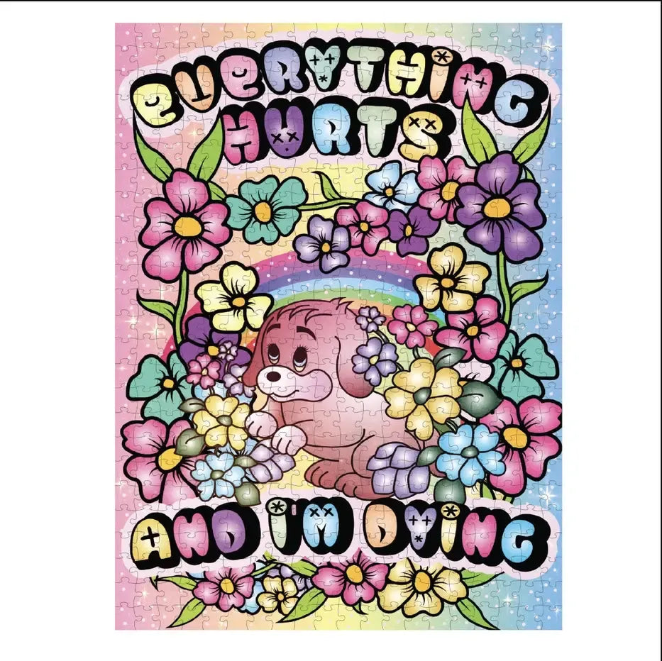 Everything Hurts & I'm Dying 500 Piece Jigsaw Puzzle Fun Club