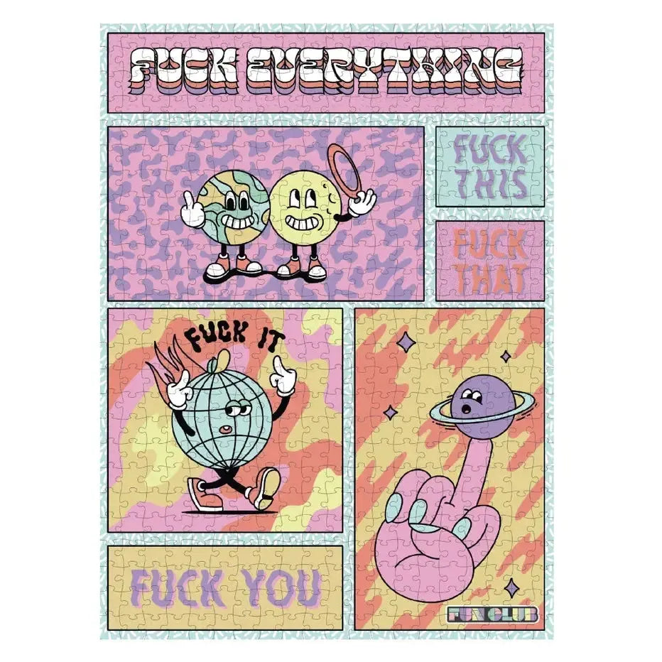 F*** Everything 500 Piece Jigsaw Puzzle Fun Club