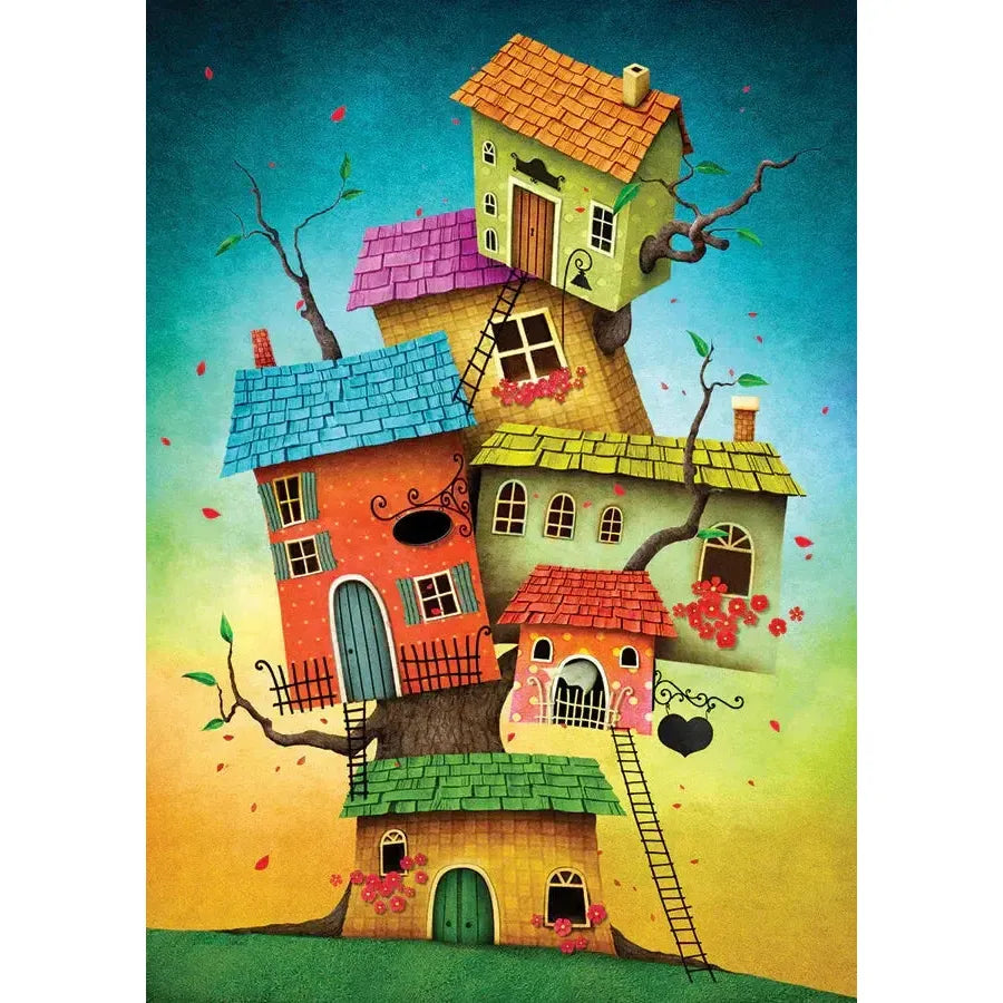 Fairy Tale Houses 1000 Piece Jigsaw Puzzle Enjoy
