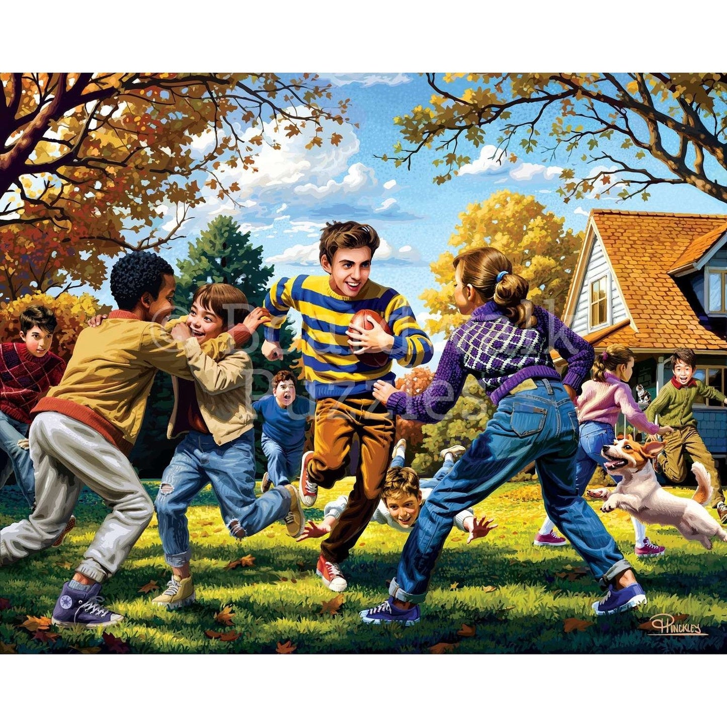 Fall Football 500 Piece Jigsaw Puzzle Boardwalk