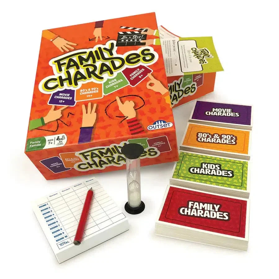 Family Charades Card Game Outset