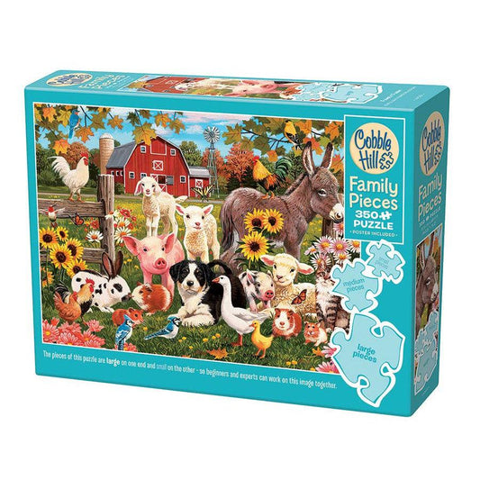 Family Farm 350 Piece Family Jigsaw Puzzle Cobble Hill Puzzle Merchant