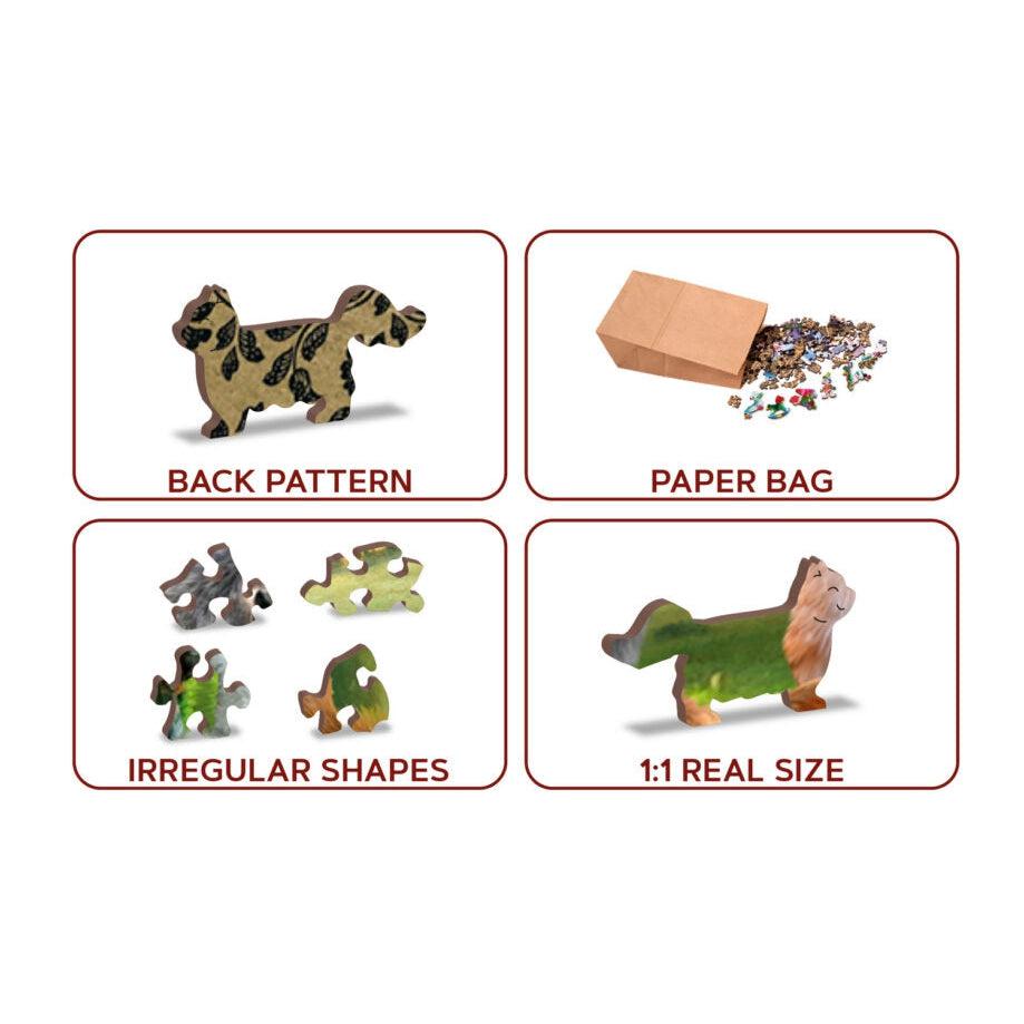 Farm Kindergarten 300 Piece Wood Jigsaw Puzzle Wooden City Puzzle Merchant