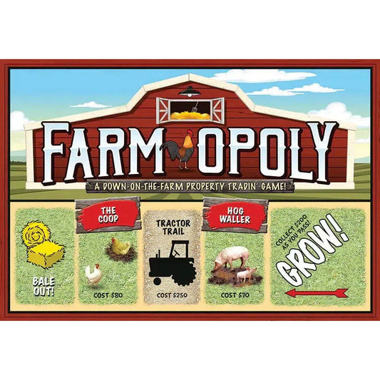 Farm-Opoly Board Game Outset Puzzle Merchant