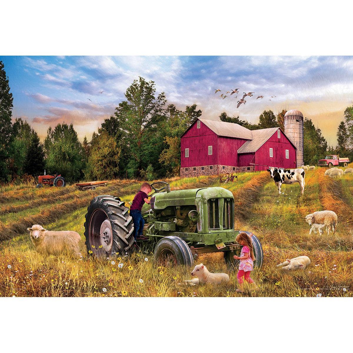 Farm Tractor 550 Piece Jigsaw Puzzle in Tin Eurographics Puzzle Merchant