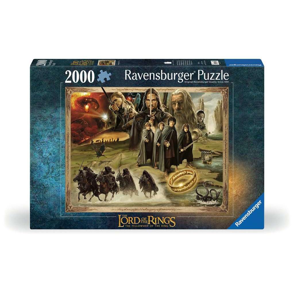 Fellowship of the Ring LOTR 2000 Piece Jigsaw Puzzle Ravensburger Puzzle Merchant