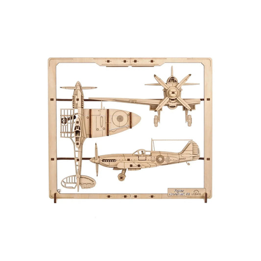 Fighter Aircraft 2.5D Wood Model Kit UGEARS
