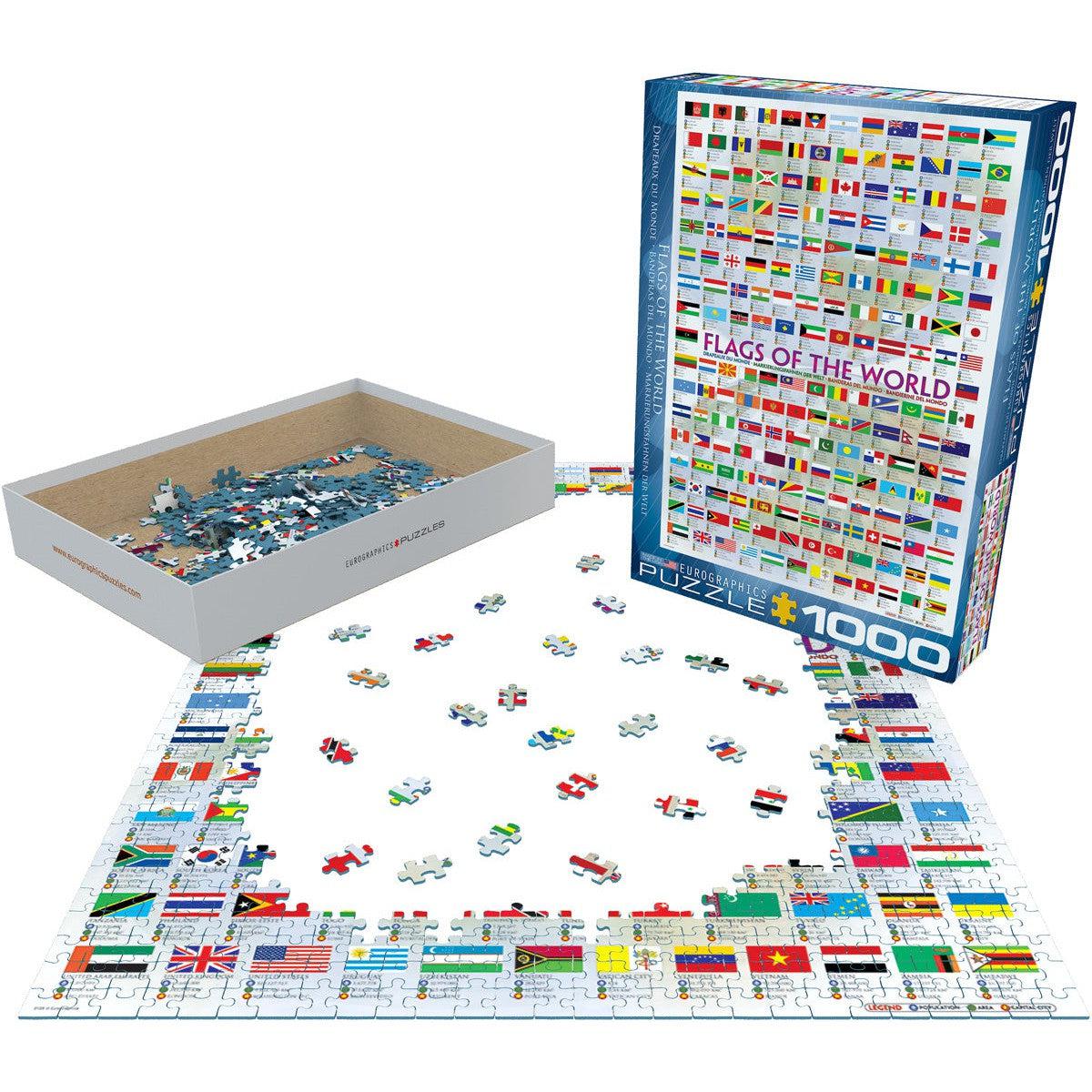 Flags of the World 1000 Piece Jigsaw Puzzle Eurographics