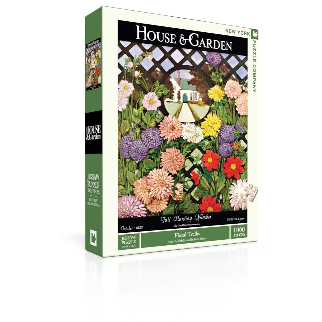 Floral Trellis 1000 Piece Jigsaw Puzzle NYPC Puzzle Merchant